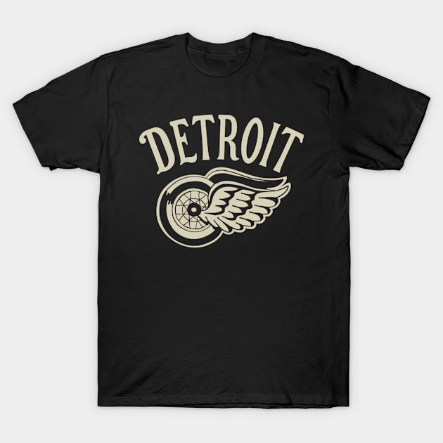 Vintage Detroit Red Wings T-Shirt by Jedistudios 